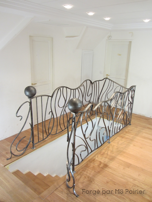 Rampe D'escalier En Fer Fermeg – Modèle Italie, Noir Mat (longueur Sur Mesure 50 à 400 Cm)