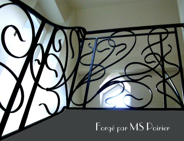 Rampe en fer forg&eacute; du XXIi&egrave;me si&egrave;cle