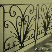 Rampe d escalier en fer forg&eacute; classique mod&egrave;le Francois 1er