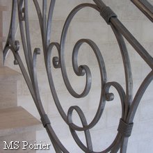 Rampe d escalier baroque mod&egrave;le Gaspard II