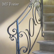 Rampe d escalier d&eacute;billard&eacute;e mod&egrave;le Henri III