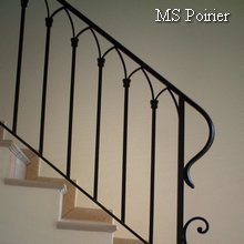Rampe d escalier mod&egrave;le Gothique