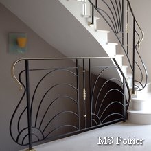 Rampe d escalier design d&eacute;coratif mod&egrave;le Rayon de soleil